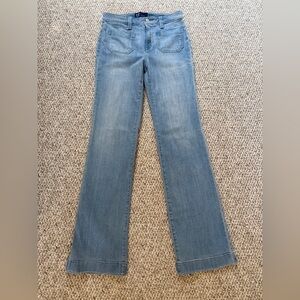 GAP Women's Wide Leg Jeans in Soft Blue